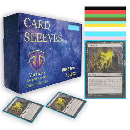 100PCS Matte Card Sleeves for YGO/PTCG Cards Standard and Japanese Size Trading Card Protector TCG Shield Magical Card Cover