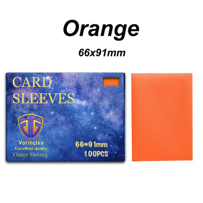 100PCS Matte Card Sleeves for YGO/PTCG Cards Standard and Japanese Size Trading Card Protector TCG Shield Magical Card Cover