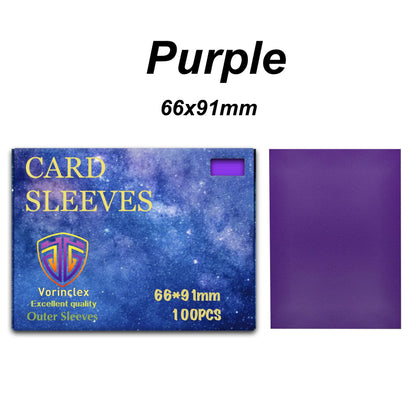 100PCS Matte Card Sleeves for YGO/PTCG Cards Standard and Japanese Size Trading Card Protector TCG Shield Magical Card Cover