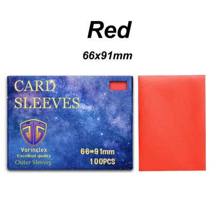 100PCS Matte Card Sleeves for YGO/PTCG Cards Standard and Japanese Size Trading Card Protector TCG Shield Magical Card Cover